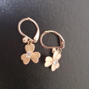 Rose gold earrings